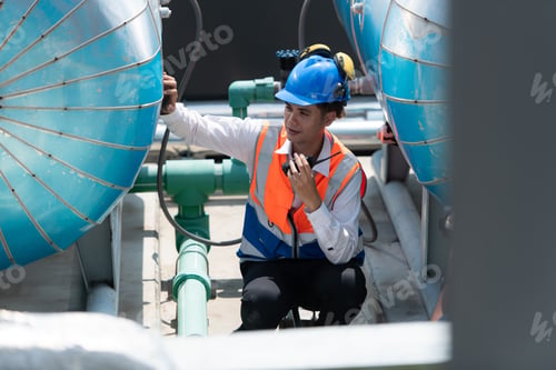 Preview: Engineers inspect the completed air conditioning and water systems to continue verifying