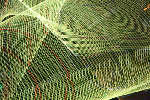 Preview: Large display featuring a pattern of red and green lights radiating outward along distinct lines