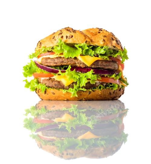Preview: Sandwich Burger on White Background