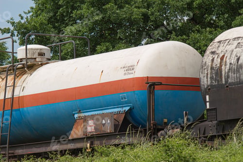 Preview: Train barrel on a railway in nature