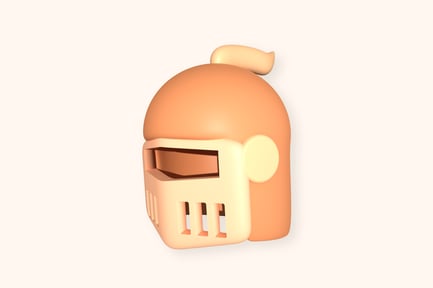 Preview: Helmet Icon 3D Illustrations