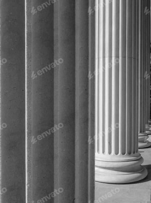 Preview: Large fluted stone columns