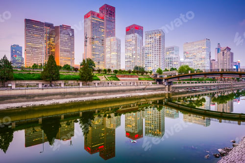 Preview: Beijing, China Cityscape Skyline.