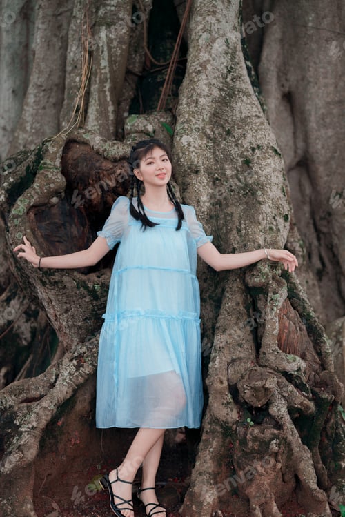 Preview: girl in the woods