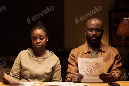 Preview: Young stressed African American couple
