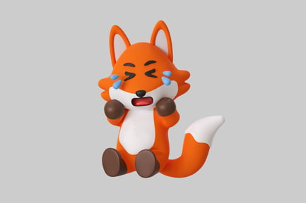 Preview: Cartoon crying fox