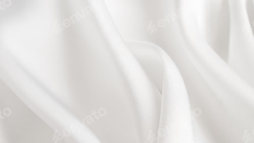 Preview: a close up of a white cloth with waves on it
