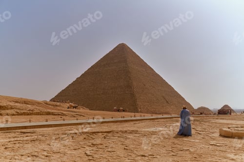 Preview: Iconic Giza Pyramids, located on the outskirts of Cairo, Egypt.