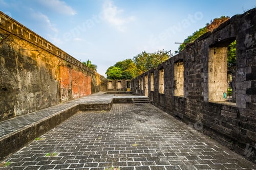 Preview: Historic Walls Of Fort Santiago, In Intramuros, Manila, The Philippines.