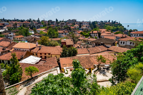 Preview: View of Antalya old city Kaleici quarter. ANTALYA, TURKEY