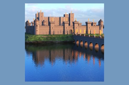 Preview: Fortified Medieval Castle Scene