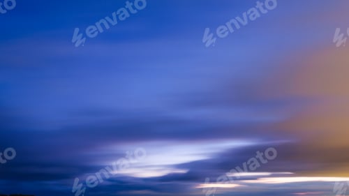 Preview: Sky with clouds during sunset. Clouds and blue sky. A high-resolution photograph.