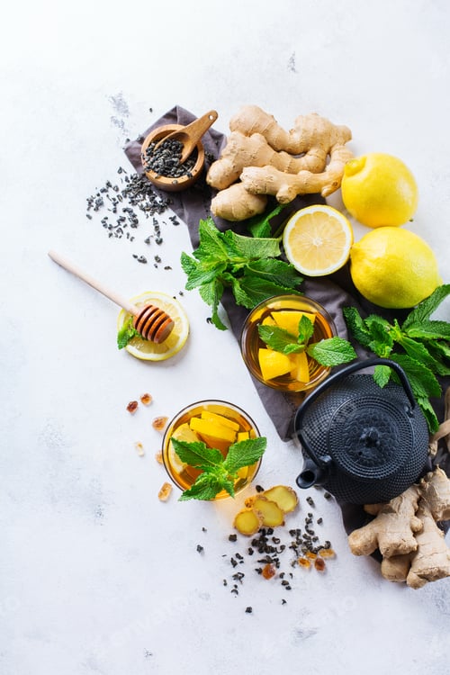 Preview: Japanese chinese tea teapot lemon ginger mint