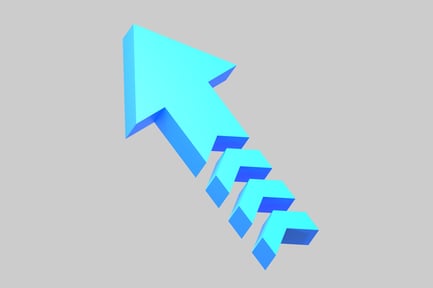 Indicador de dirección de flecha apilada