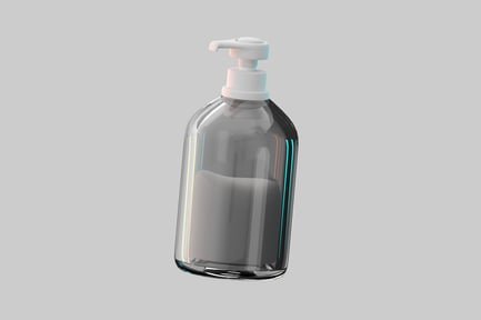 Preview: Clear dispenser pump bottle