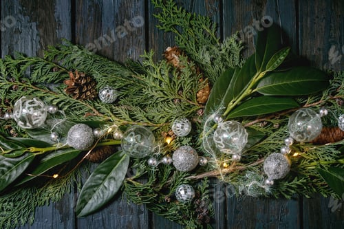 Preview: Green Christmas table decor