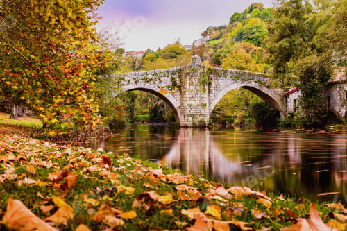 Preview: Allariz in Orense, Galicia is a way of st. James beautiful roman river relax landscape