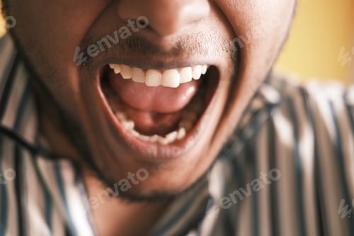 Preview: young man screaming at camera