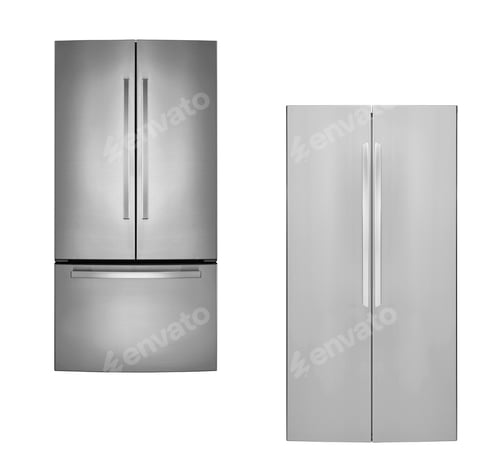 Preview: Modern refrigerators isolated
