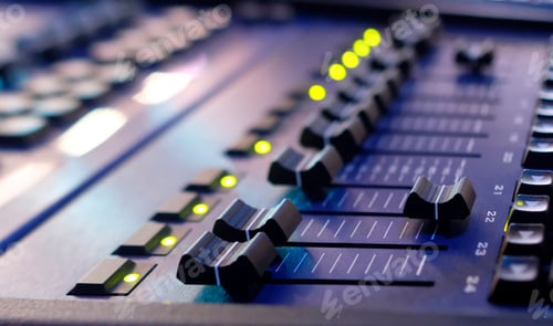 Preview: Equipment backstage in a TV studio