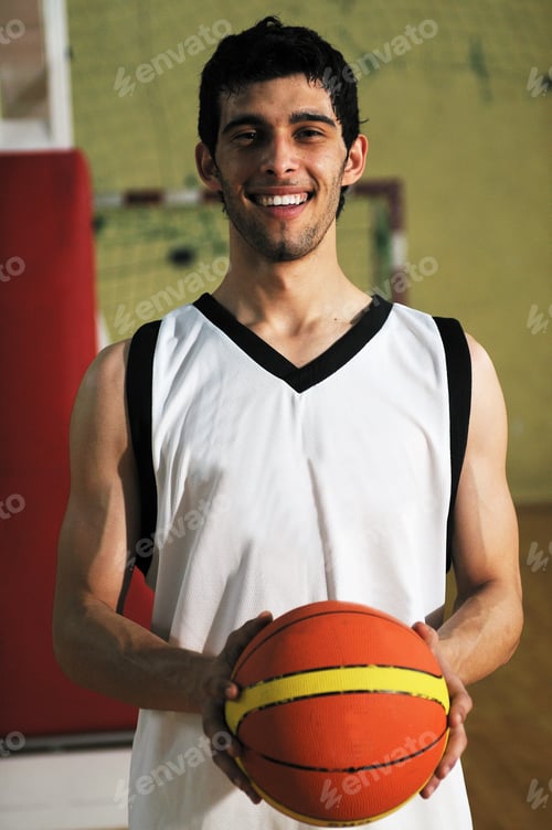 Preview: basket ball game player portrait