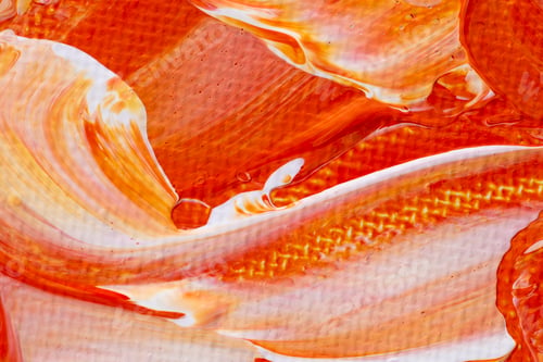 Preview: Acrylic paint textured background in orange abstract style creative art