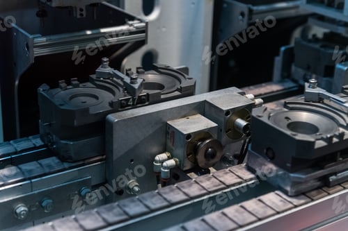 Preview: Big Metal Toy Manufacturing Machine On A Factory