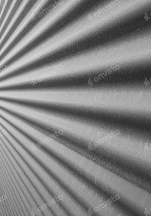 Preview: Corrugated Metal Wall Texture with Shadows and Highlights
