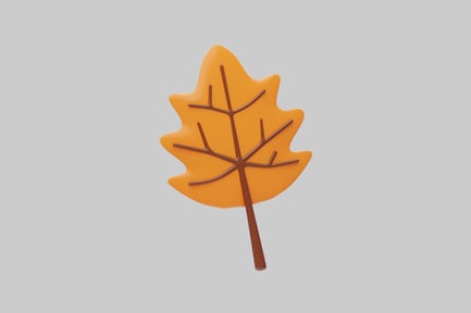 Preview: Orange leaf icon