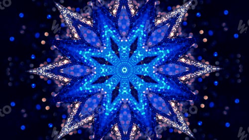 Preview: Fractal Noise and Kaleidoscopic. Pattern made with Particle System. mirror prism creating toy effect