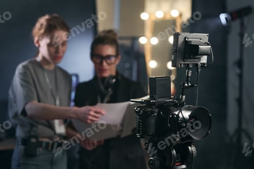 Preview: Pro Digital Video Camera in Video Production Studio