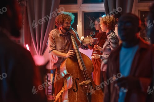 Preview: Musician playing the violin at a party