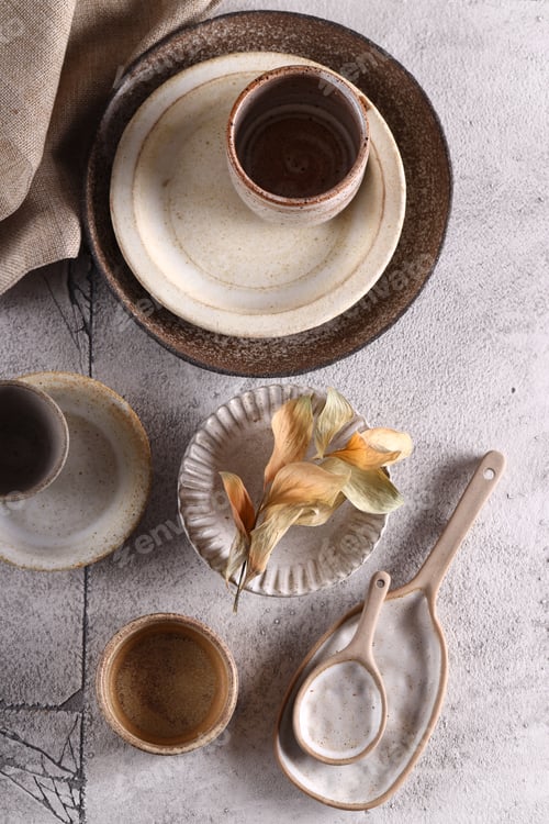 Preview: organic ceramic dishes, plates, cups
