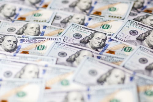 Preview: United States One Hundred Dollar Bills Background