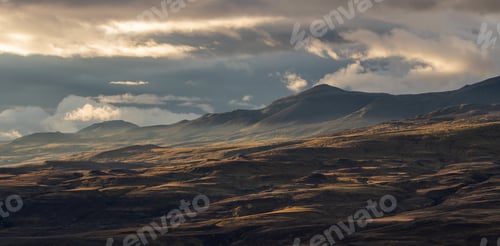 Preview: mountain view sunset hiking iceland