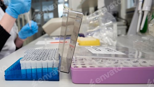Preview: Science and Biotechnology, Laboratory Research, Cell Culture. Cells Biological Culture Concept