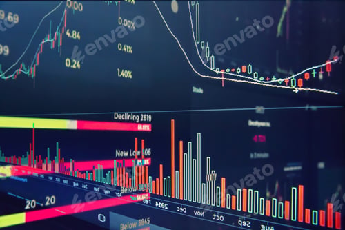 Gráfico de análisis de datos financieros