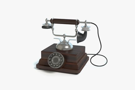 Preview: Classic Candlestick Phone with Rotary Dial