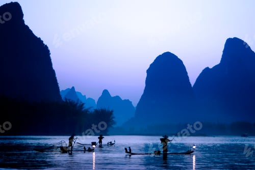 Preview: Cormorant fishing, Guilin, China