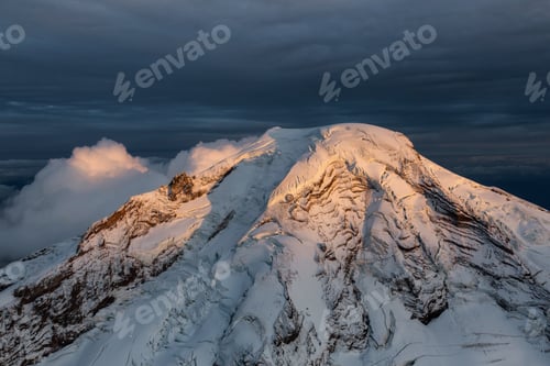 Preview: Dramatic Aerial Landscape. American Mountain Background