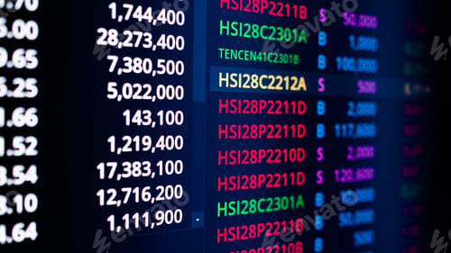 Vista previa: Stock Market Data Economic Statistic Graph Chart Financial Exchange Analysis