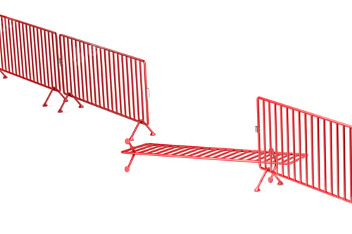 Preview: Broken crowd control fence