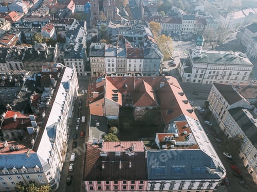 Preview: Aerial View of the Old Polish City of Krakow