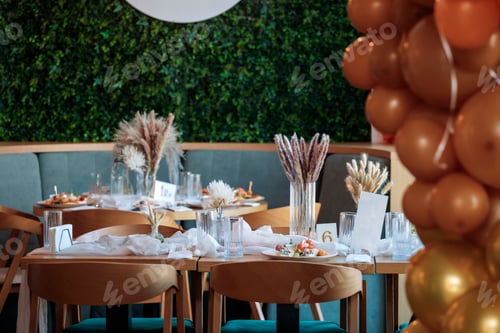 Preview: Interior of a cozy restaurant or a coffee shop.