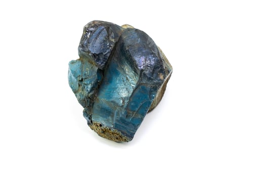 Preview: blue stone on a white isolated background
