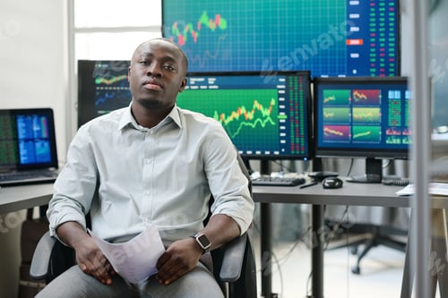 Preview: Confident Young Broker Portrait