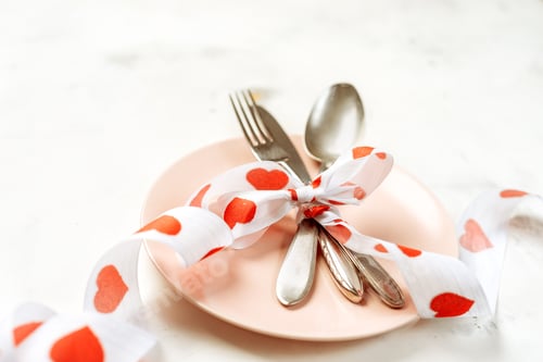 Preview: Festive table setting with cutlery