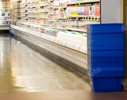 Preview: Dairy Aisle in a Grocery Store