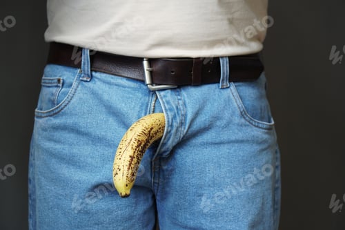 Preview: impotence or erectile dysfunction concept with banana penis