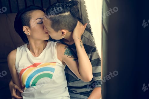 Preview: LGBT Lesbian Couple Moments Happiness Concept
